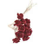 Sachet de 48 mini - roses satin, bordeaux