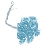 Sachet de 48 mini - roses satin, ciel