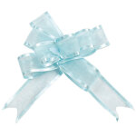 Sachet de 5 noeuds automatiques organdi, ciel