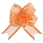 Sachet de 5 noeuds automatiques organdi, corail