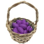 Sachet 500g dragées longuettes (amande) - prune brillant Sachet 500g dragées longuettes (amande) - prune brillant