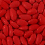 Sachet 500g dragées longuettes (amande) - rouge brillant Sachet 500g dragées longuettes (amande) - rouge brillant