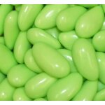 Sachet 500g dragées longuettes (amande) - vert tilleul brillant Sachet 500g dragées longuettes (amande) - vert tilleul brillant