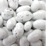 Sachet 500g de drages pralissimo, blanc mouchet brillant