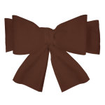 Sachet 6 coupons - noeuds pour dossier, chocolat Sachet 6 coupons - noeuds pour dossier, chocolat