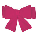 Sachet 6 coupons - noeuds pour dossier, fuchsia Sachet 6 coupons - noeuds pour dossier, fuchsia