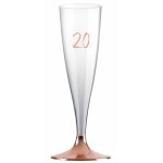 Sachet de 6 fltes pied rose gold ge 20 ans