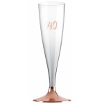 Sachet de 6 fltes pied rose gold ge 40 ans