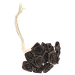 Sachet de 72 mini - roses satin (6 x 12 fl520) - chocolat