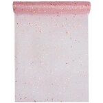 Santex 4446 - 20 - 30, chemin de table tulle paillete, rose gold
