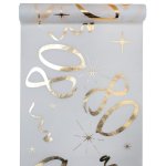 Santex 6158 - 80 - 30, chemin de table anniversaire dor age 80, or