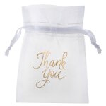 Sachet de 6 bourses just married métallisées or Sachet de 6 bourses just married métallisées or