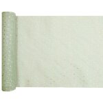 Santex 6831 - 103 - 30, chemin de table voile � pois dor�s 3m, sauge