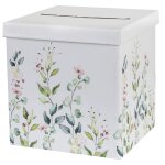 Santex 6845 - 10, tirelire mariage végétal carré Santex 6845 - 10, tirelire mariage végétal carré
