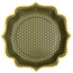 Santex 7094 - 103, sachet de 10 assiettes pois dor�s, vert sauge