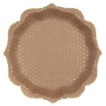 Santex 7094 - 26, sachet de 10 assiettes pois dor�s, kraft
