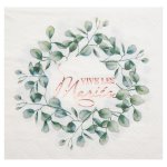 Sachet de 20 serviettes branches bucolique