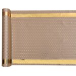 Santex 7797 - 26 - 30, chemin de table pois dor�s satin 3m, naturel