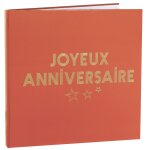 Santex 7986 - 112, livre d'or anniversaire star d'un jour, terracotta