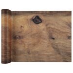 Santex 8087 - 26 - 30, chemin de table intiss effet bois 5m