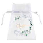 Santex 8370 - 10, sachet de 4 bourses baptme vgtalis