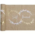 Santex 8484 - 26 - 30, chemin de table mariage naturel just married 3m