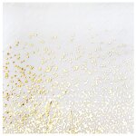 Santex 8696 - 1, sachet de 10 serviettes nol confettis en papier, blanc