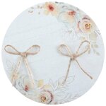 Santex 8968 - 1, porte - alliances tendresse rond en bois 15cm