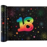 Santex 9011 - 18 - 30, chemin de table anniversaire festicolor 3m, 18 ans