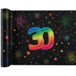 Santex 9011 - 30 - 30, chemin de table anniversaire festicolor 3m, 30 ans