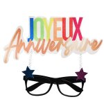 Santex 9033 - 11, lunettes anniversaire festicolor noires