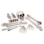 Set 12 pices tte de mort et os