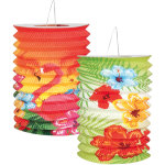 Set de 2 lampions hawa hibiscus