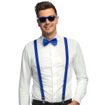 Set accessoires (lunettes, bretelles, noeud pap), bleu