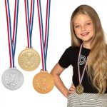 Set mdailles podium : or, argent et bronze