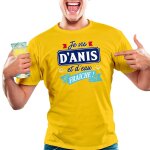 T - shirt d'anis et d'eau fraiche, jaune taille xl