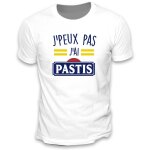 T - shirt j'peux pas j'ai pastis, blanc taille l