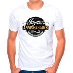 T - shirt joyeux anniversaire homme � d�dicacer avec feutre