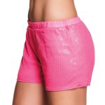 Short � sequins luxe, n�on rose