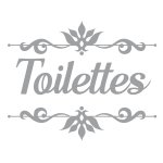 Sticker porte toilettes