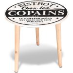 Table d'appoint ronde en bois 40cm chez les copains