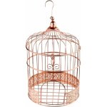 Tirelire cage mtal rose gold