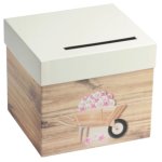 Urne carton brouette champtre