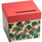 Urne carton exotique verte / rouge