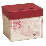 Urne carton mariage voyage