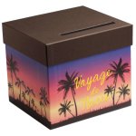 Urne carton voyage de noces