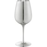 Verre  pied glamour argent 45cl