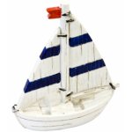 Voilier en r�sine d�co 11cm