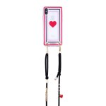 Coque pour iphone x / xs transparent red heart