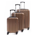 Set de 3 valises rigides 4 roulettes selecta metzelder